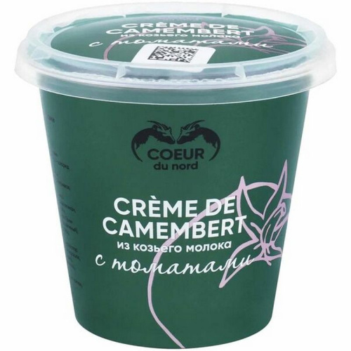 Сыр Камамбер крем с паприкой из козьего молока 45% 110г Coeur du nord