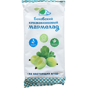 Мармелад Бековский Крыжовниковый 100% натур. 260г 