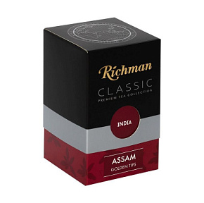 Чай Richman Classik Ассам Индия чёрный крупн.лист 100 г  Чай Richman Classik Ассам Индия чёрный крупн.лист 100 г