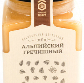 Мед Альпийский гречишный 320г Медовый дом 