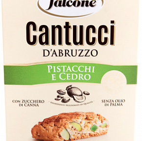 Печенье Кантуччи с фисташками и цедрой лимона 180г Falcone 