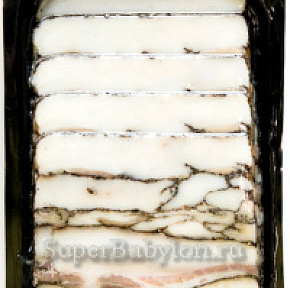 Сало мраморное с черным перцем и чесноком 120г Термоферма 