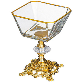 Ваза д/фруктов на ножке 11*14см 197-1027