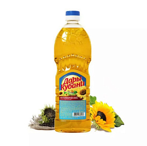 Масло Дары Кубани подсолнеч.нераф. 0,65л 