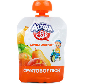 Пюре Агуша  мультифрукт 90 г ДП