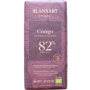 Шоколад органический плантационный Конго 82% 75г Blanxart