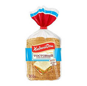 Хлеб Тостовый белый 350г нар. Хл.Дом