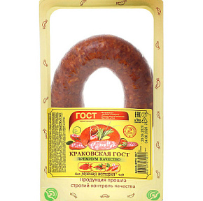 Колбаса Краковская п/к ГОСТ 300г Иней 
