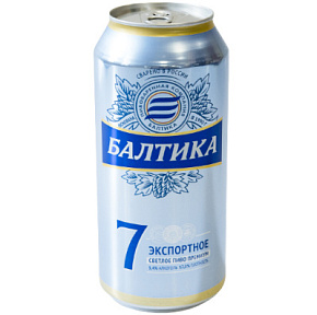 Пиво Балтика №7 Экспортное св.пастер.5,4% 0,9л ж/б 