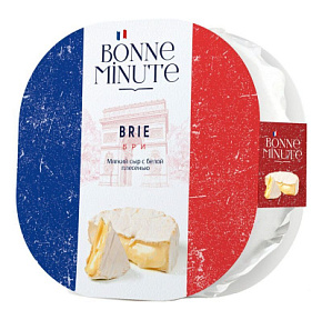 Сыр Бри мягкий с белой плесенью 125г Bonne minute