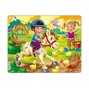 Игрушка Пазл дети на ферме Пони ВМ8
