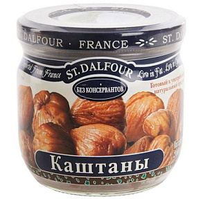 Каштаны консервированные 200г St.Dalfour