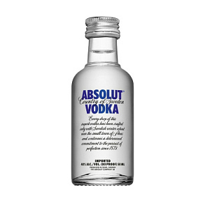 Водка Абсолют 40% 0,05л 