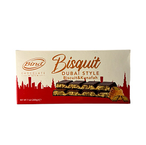 Шоколадная плитка BIND Дубай Cocoa Biscuits Катаиф 200г 