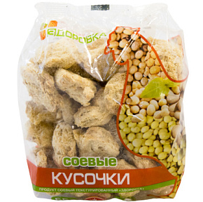 Соевое мясо Кусочки 150г Здоровка 