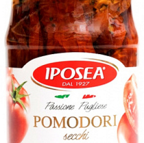 Томаты сушеные в масле И.П.О.С.Е.А.280г/130г/314мл ст/б 