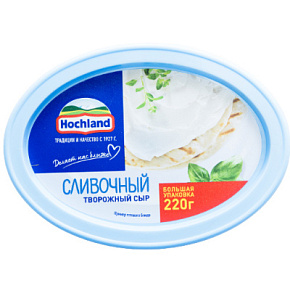 Сыр Хохланд натур. творожный сливочный 220г 