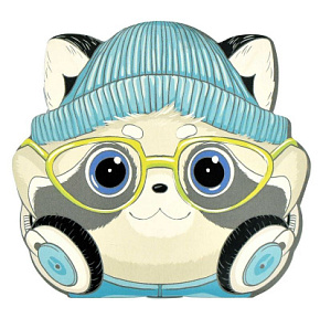 Блокнот 30л Модный енот 67598