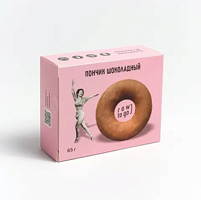 Бисквит Пончик Шоколадный 65г Rawtogo