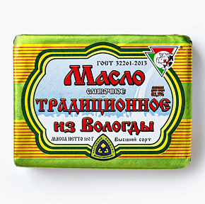 Масло Традиционное из Вологды 82,5% 160г 