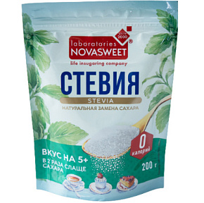 Заменитель сахара НоваСвит СТЕВИЯ 200г