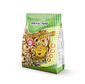 Сушки-мини Чип&Полинка с луком 200г Невская сушка