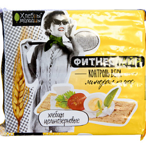 Хлебцы Молодцы фитнес-линия мин.+100г 
