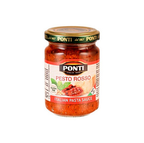Соус Pesto Rosse на основе подсолнечного масла  Ponti 135г