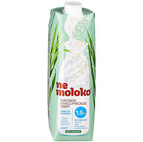 Напиток Nemoloko рисовый классический обогащ. витаминами и минер. вещ. 1л  ДП