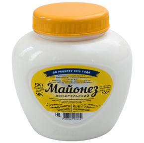Майонез Любительский 50% 0,48л 