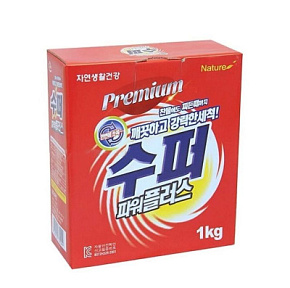 Стиральный порошок Super Power plus 1кг картон Nature 