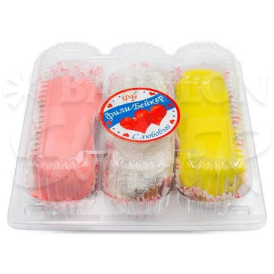 Пирожные Эклер французский ассорти 200г 3шт Фили-Бейкер 