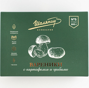 Вареники с картофелем и грибами 800г Шаляпин
