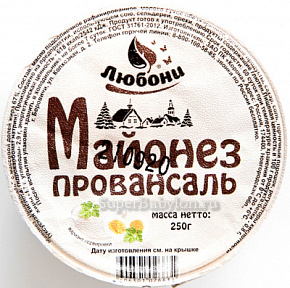 Майонез Провансаль 67% 250г Любони 