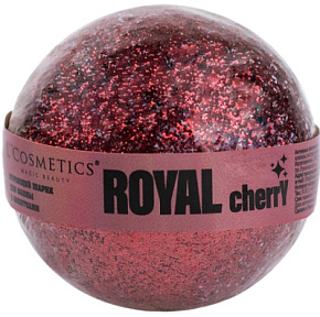 Шарик бурлящий с блестками Royal Cherry 120г L Cosmetics