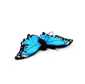 Игрушка мяг. Бабочка Голубая Морфа 26см 