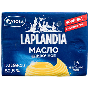 Масло сливочное Традиционное 82.5% 180г Laplandia