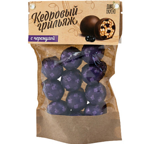 Грильяж кедровый с черемухой 160г Дико Вкусно 