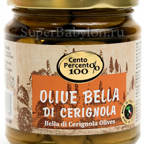 Оливки Ла Белла ди Чериньола Cento Percento 300г 