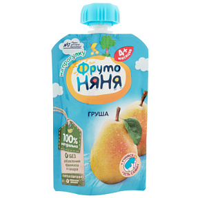 Пюре Фрутоняня грушевое 90г д/детей раннего возраста ДП 