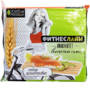 Хлебцы Молодцы фитнес-линия вит.+100г