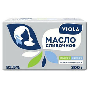 Масло Viola сладкосливочное 82,5% 300г 
