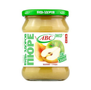 Пюре яблочно-грушевое 280г AВС 