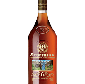 Коньяк Российский Лезгинка КВ 6 лет 40% 0,5л 