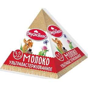 Молоко пит.ультрапастер. Вкуснотеево 3,2% 200г 