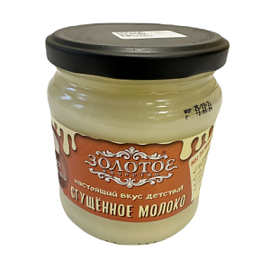 Молоко сгущ. Золотое качество 500г стекло Молоко сгущ. Золотое качество 500г стекло