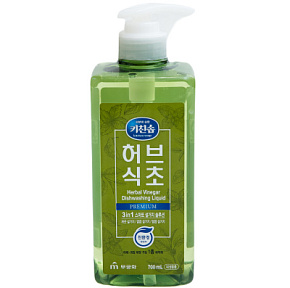 Ср-во д/мытья посуды/овощей/фруктов/детских бутылочек 3в1 Травяной уксус аромат мяты 700мл 