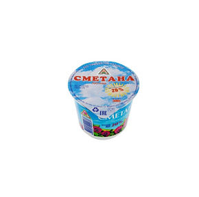 Сметана Пискаревская 20% 300г   стак.