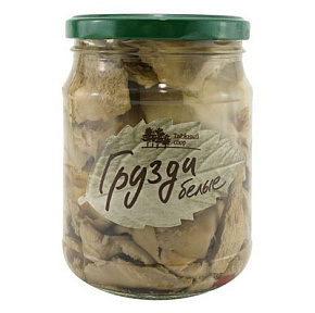 Грибы Грузди белые соленые 500г 