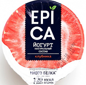 Йогурт EPICA  клубника 4,8% 130г 